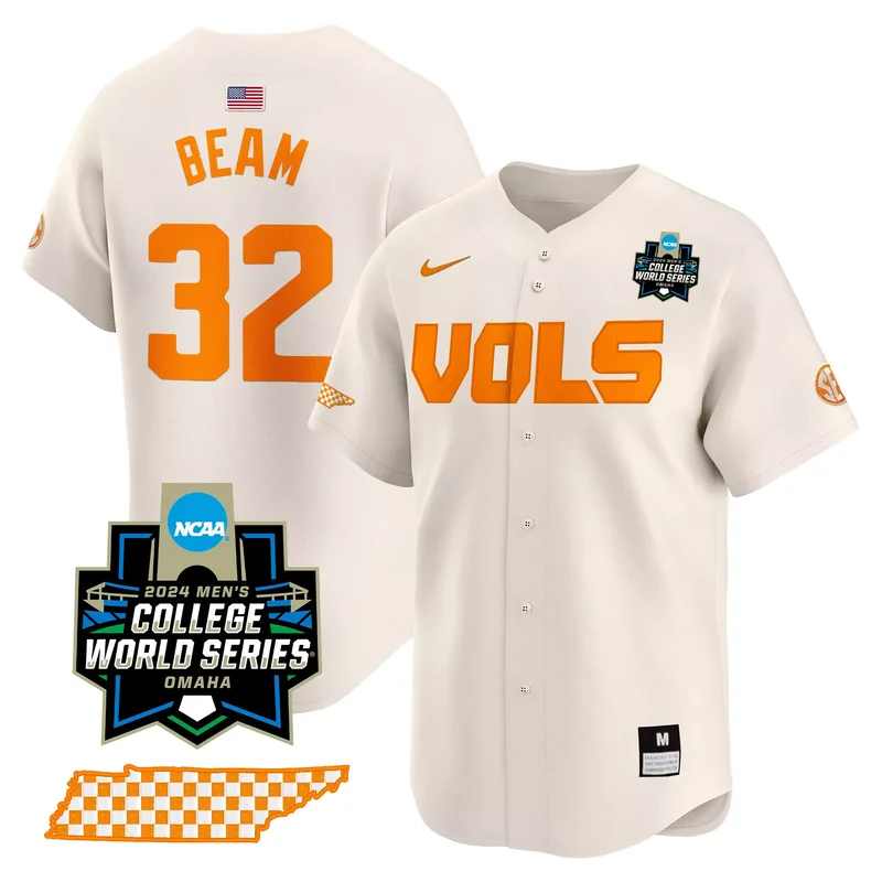 Black Drew Beam tennessee volunteers 2024 tournament champions jersey all stitched - Image 5