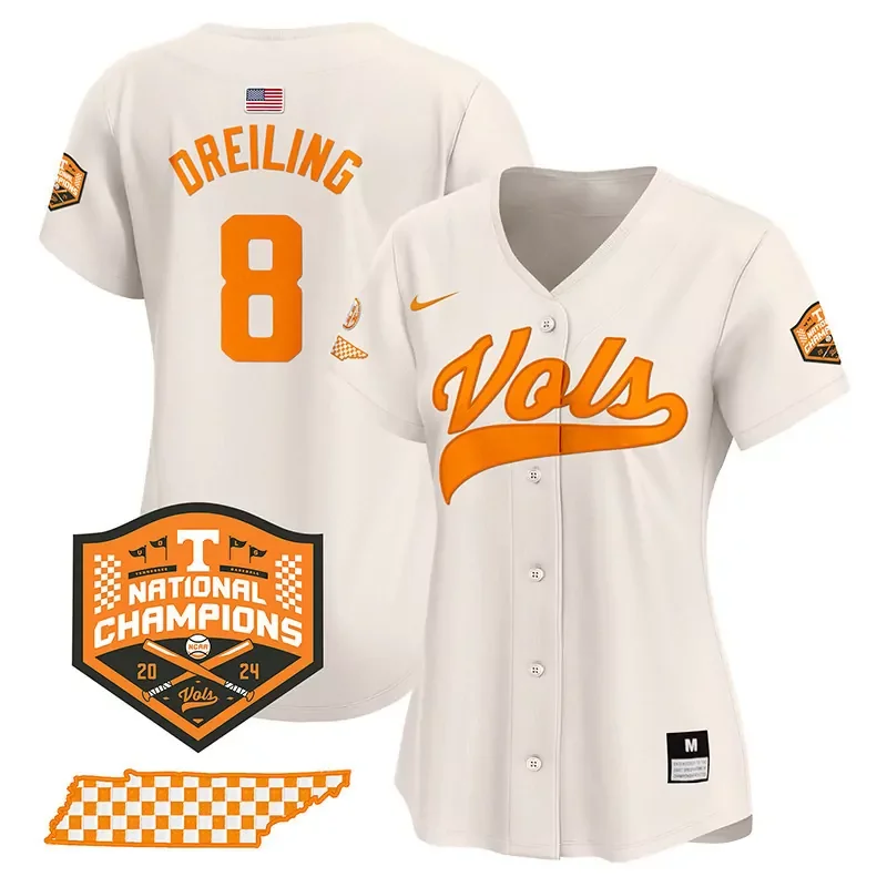 Black Dylan Dreiling tennessee volunteers 2024 champions jersey all stitched - Image 3