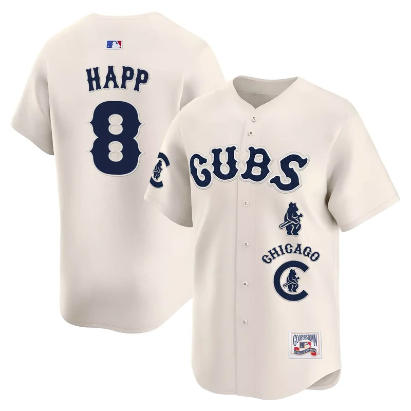 Cream Ian Happ chicago cubs special jersey all stitched