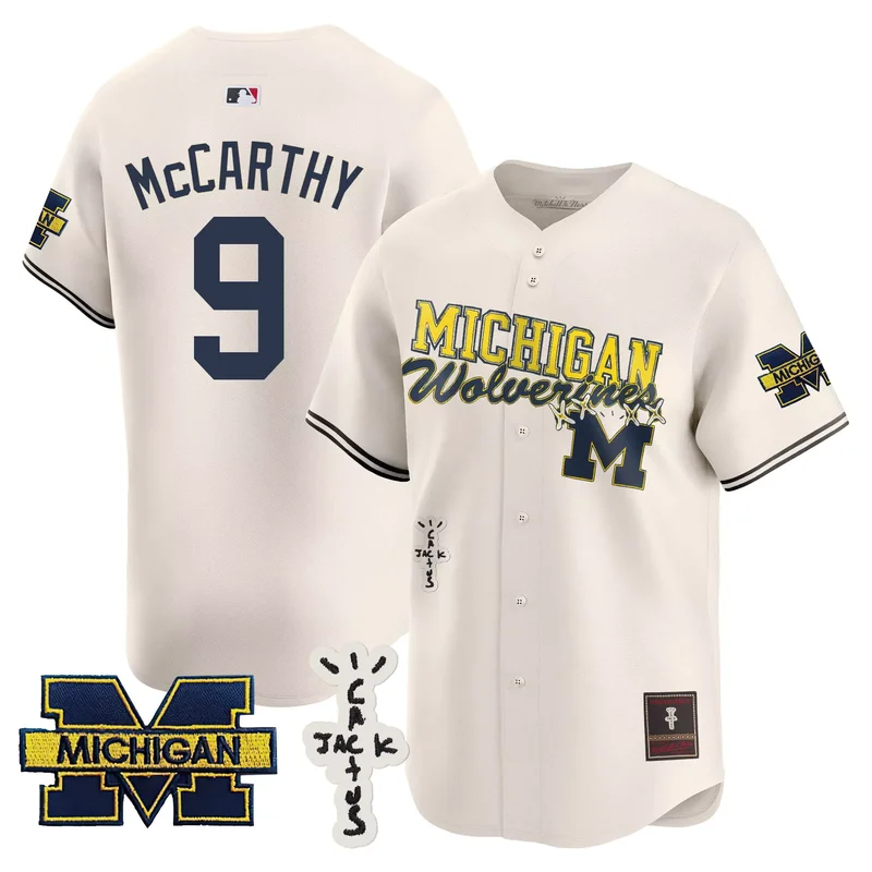 Black Gold michigan wolverines custom name number jersey all stitched - Image 3