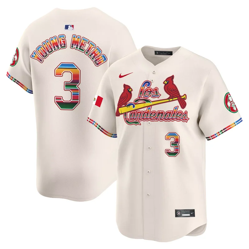 Green Metro Boomin st. louis cardinals fiesta cardenales jersey all stitched - Image 3