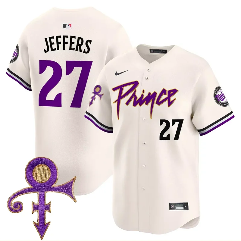 Cream Prince Minnesota Twins Prince Patch Vapor Premier Limited Jersey All Stitched - Image 4