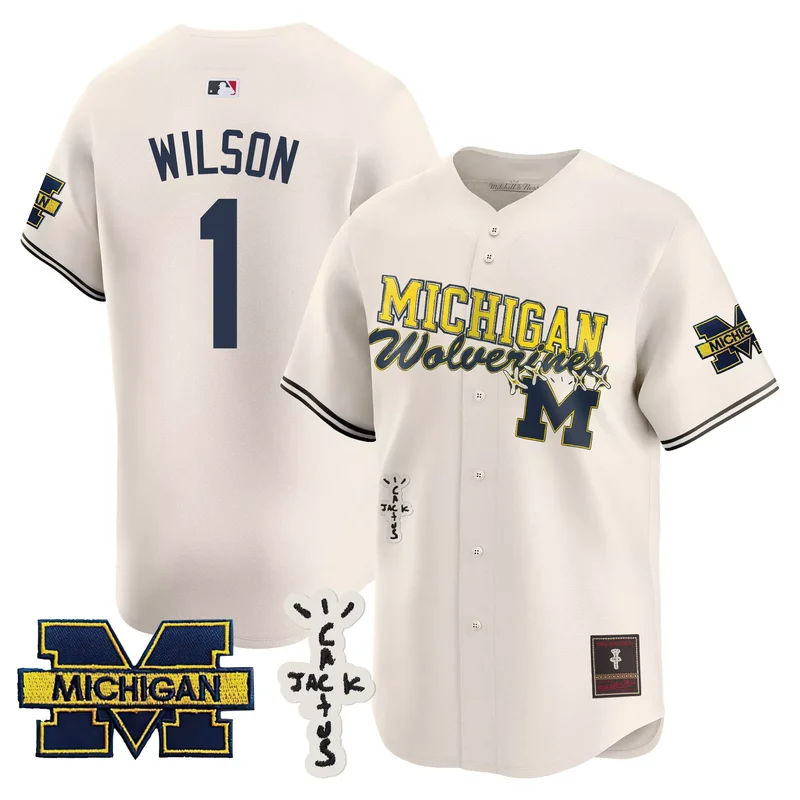 Black Gold michigan wolverines custom name number jersey all stitched - Image 4