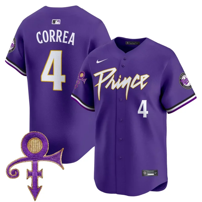 Cream Team Minnesota Twins Prince Patch Vapor Premier Limited Jersey V4 All Stitched - Image 4