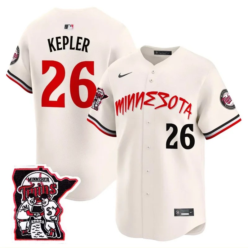 Cream Willi Castro Minnesota Twins Shaking Hands Patch Vapor Premier Limited Jersey All Stitched - Image 3