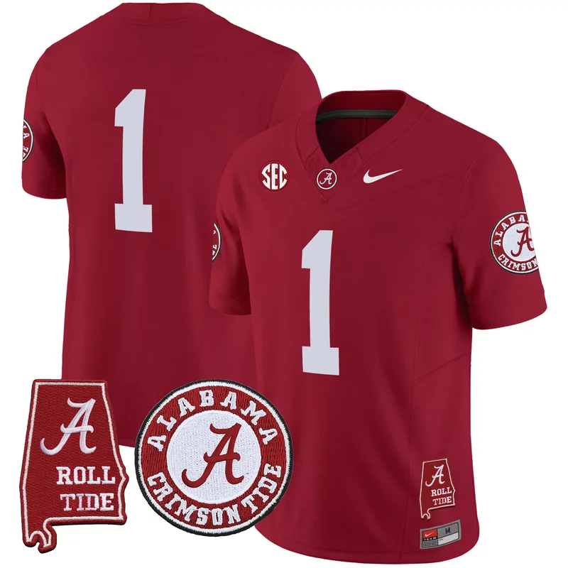 Crimson Alternate #1 Team alabama crimson tide 2024 jersey all stitched - Image 4