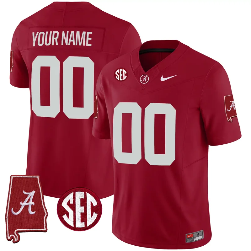 Black Nick Saban alabama crimson tide rose bowl patch jersey all stitched - Image 5