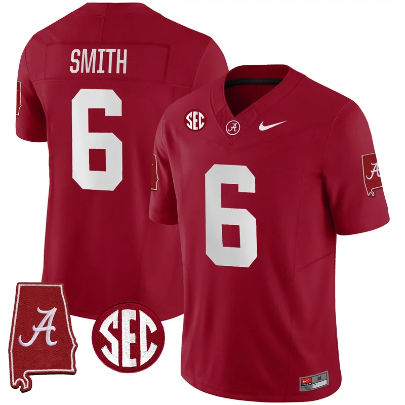 Black Jalen Milroe alabama crimson tide jersey v5 alabama map all stitched - Image 4