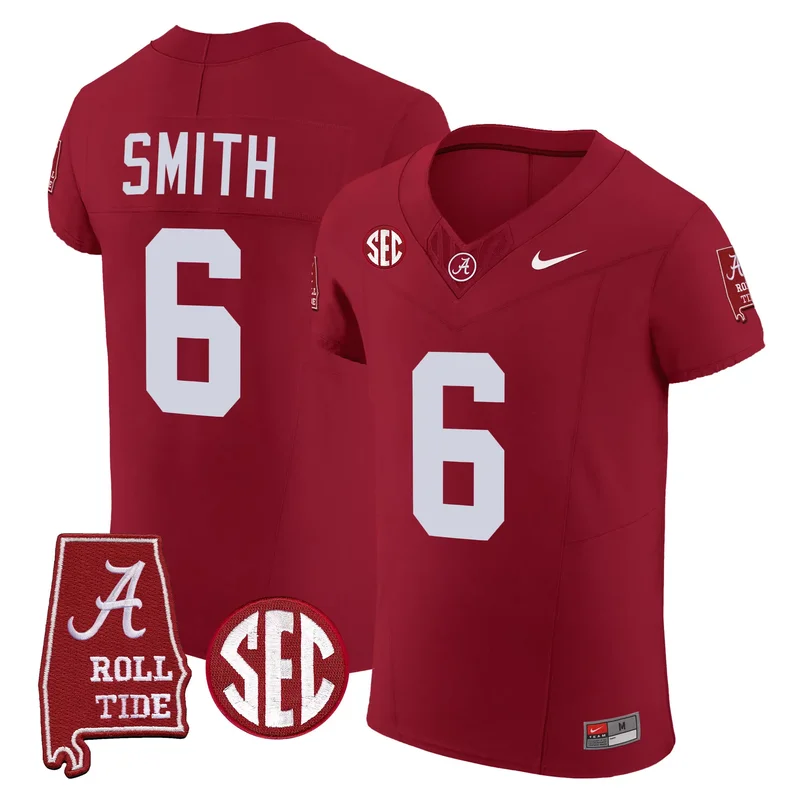 Crimson DeVonta Smith alabama crimson tide jersey all stitched