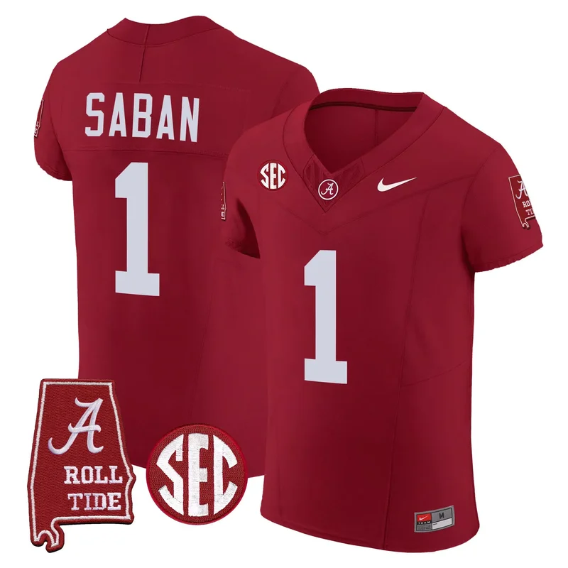 Crimson #18 Team alabama crimson tide jersey all stitched - Image 4