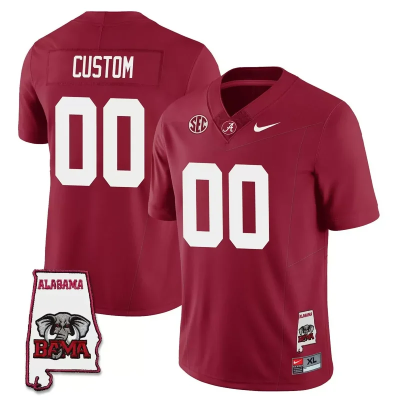 Crimson alabama crimson tide vapor elite custom jersey all stitched - Image 3