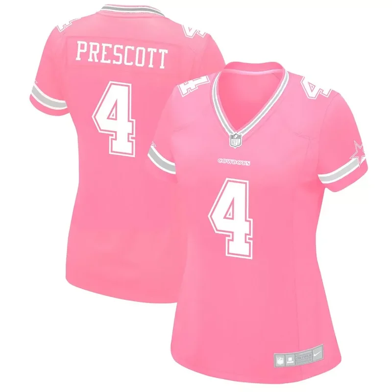 Dak Prescott Dallas Cowboys Game Jersey - Pink