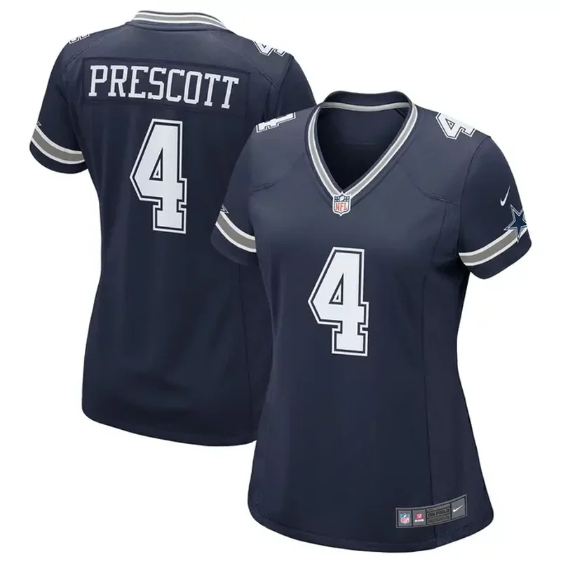 Dak Prescott Dallas Cowboys Womens Game Team Jersey Navy