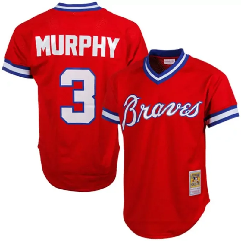 Atlanta Braves Womens #1 Mom Home Jersey White - Image 4