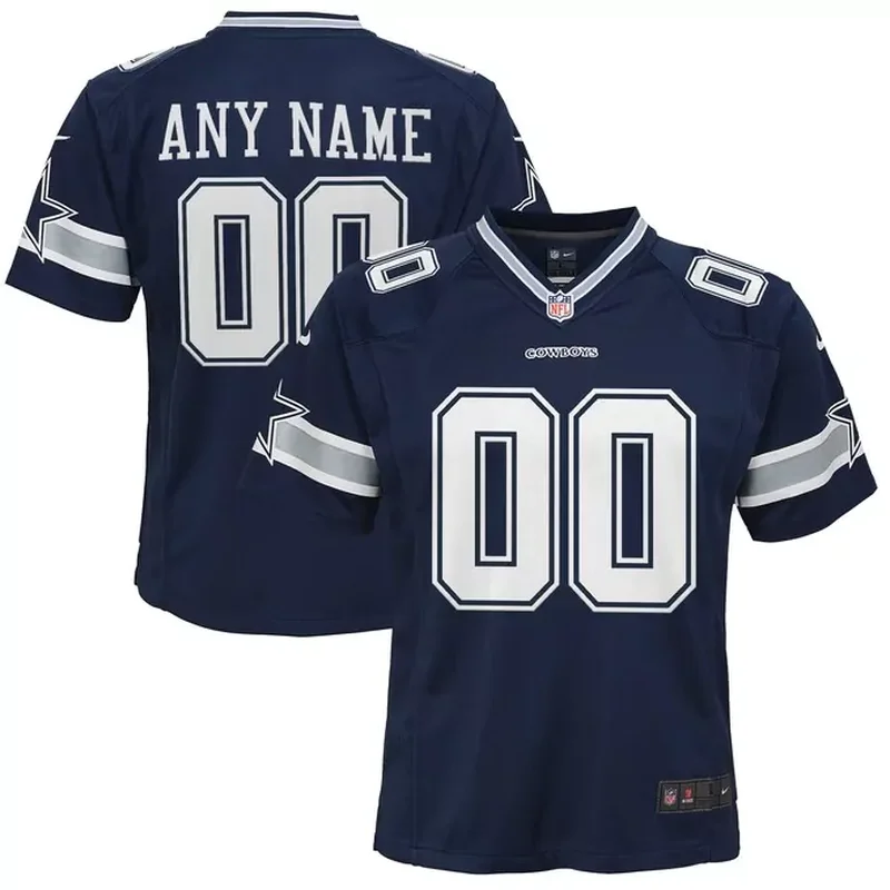 Dallas Cowboys Womens Custom Game Jersey Navy - Image 2