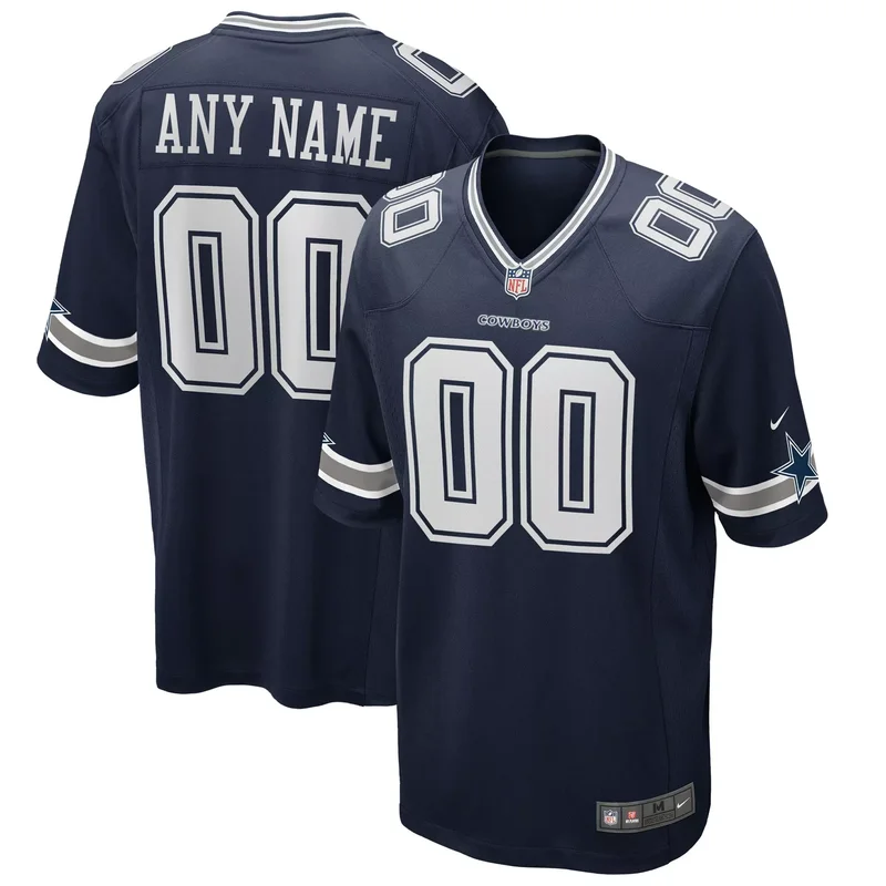 Dallas Cowboys Custom Jersey - Navy