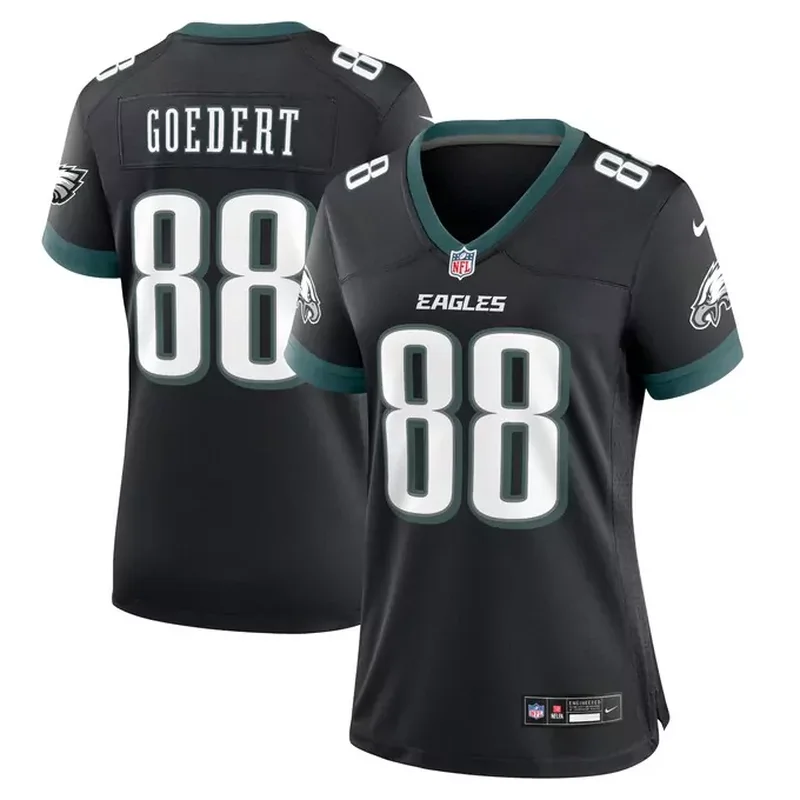 Dallas Goedert Philadelphia Eagles Womens Alternate Game Jersey Black