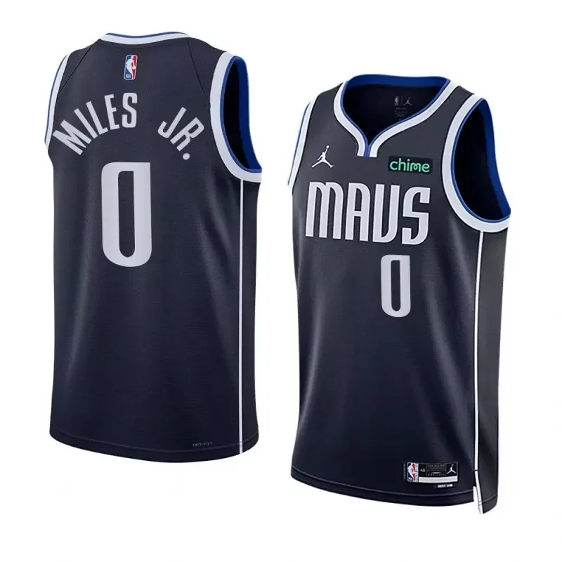 dallas mavericks #0 mike miles statement edition 2022 2023 navy 2023 nba draft.webp Basketball jersey