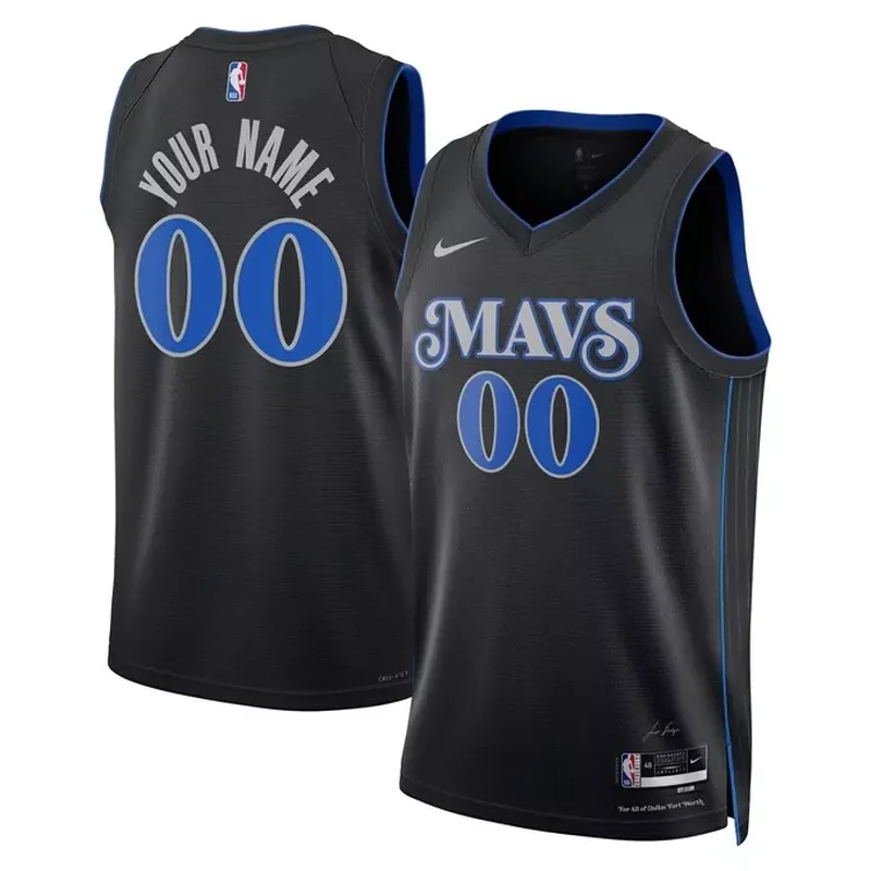 Jason Kidd Dallas Mavericks Classics 1994/95 Split Jersey Blue/Green - Image 5