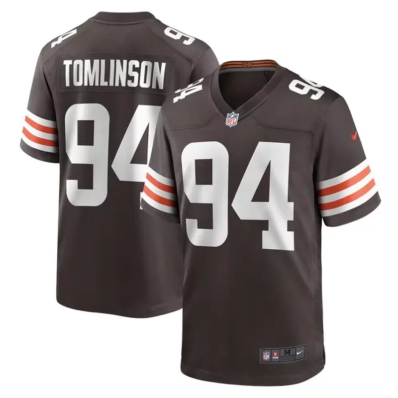 Ethan Pocic Cleveland Browns Game Jersey Brown - Image 3