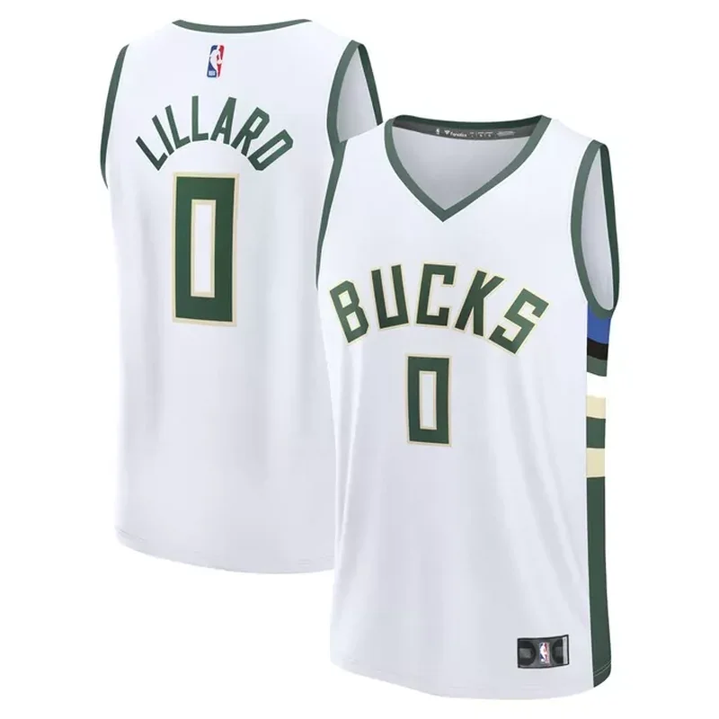 Milwaukee Bucks Fast Break Custom Jersey Hunter Green Icon Edition - Image 2