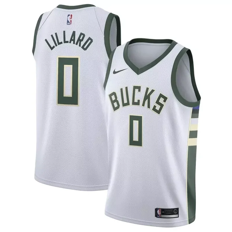 Damian Lillard Milwaukee Bucks Unisex Player Jersey Association Edition White