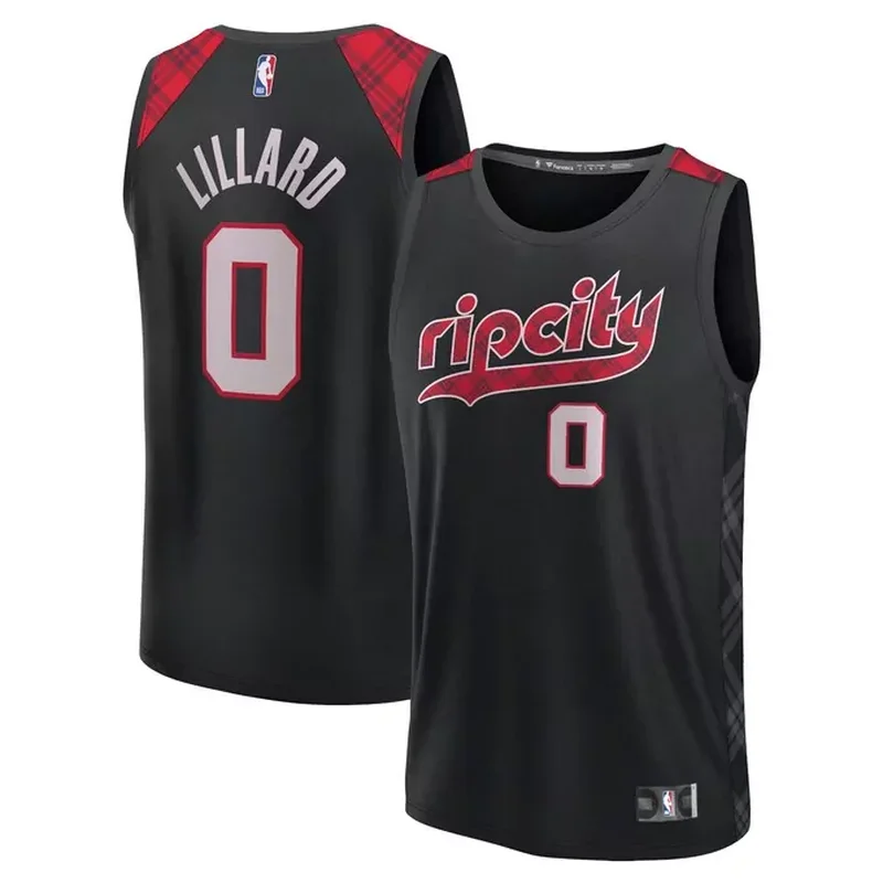 Clyde Drexler Portland Trail Blazers 1991/92 Classics Jersey Black - Image 4