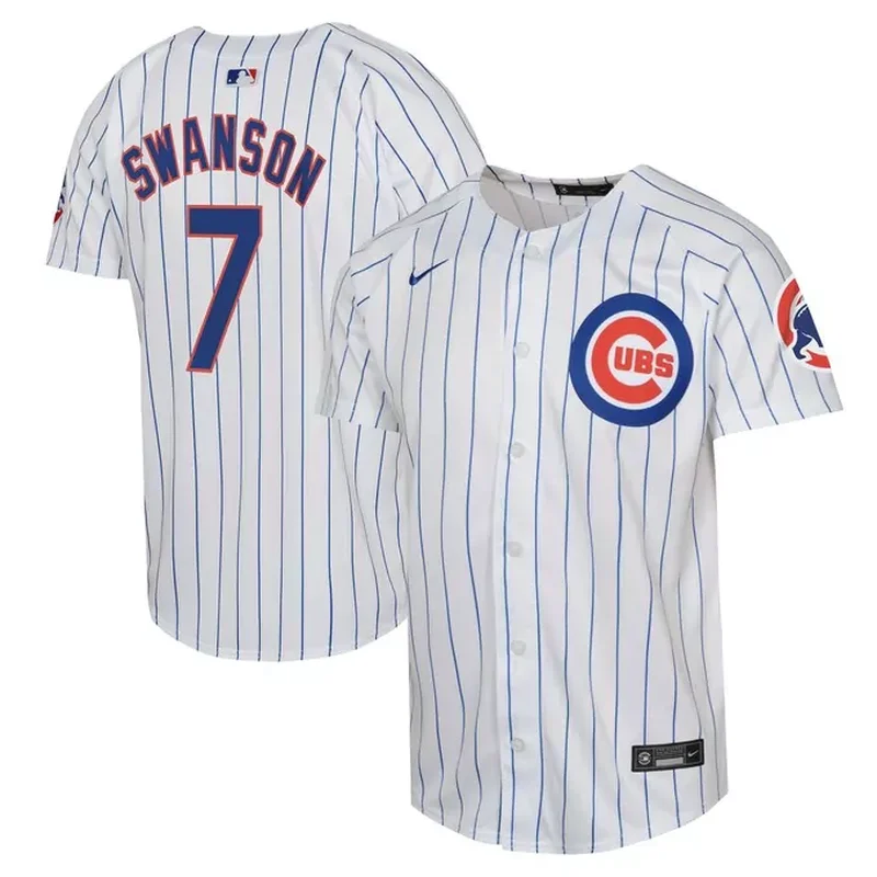 Dansby Swanson Chicago Cubs Player Jersey White