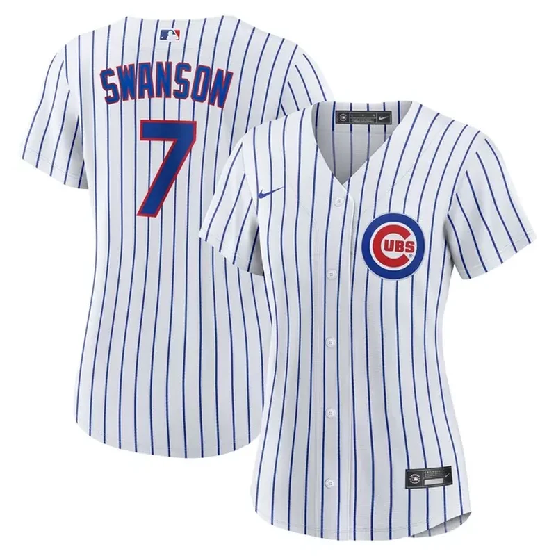 Dansby Swanson Chicago Cubs Womens Home Player Jersey White/Royal