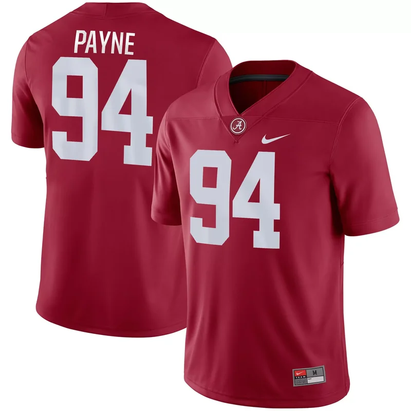 Da'ron Payne Alabama Crimson Tide Jersey - Crimson