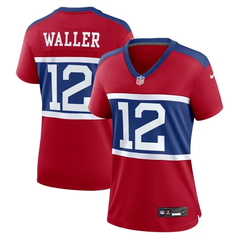 Tiki Barber New York Giants Womens Classic Retired Player Game Jersey Royal - Image 2