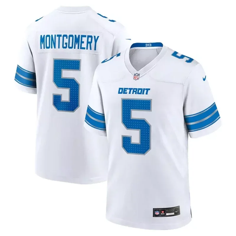 Jahmyr Gibbs Detroit Lions Alternate Player Game Jersey Black - Image 5