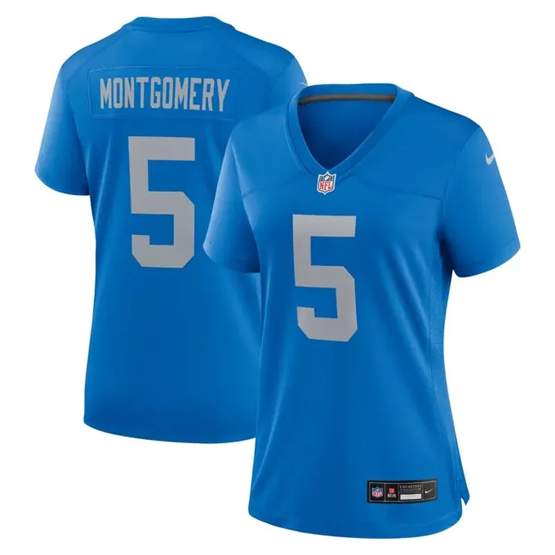 David Montgomery Detroit Lions Womens Alternate Game Jersey Blue