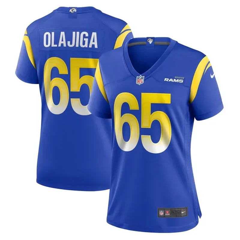 Number 1 Bride Los Angeles Rams Womens Game Jersey Royal - Image 2