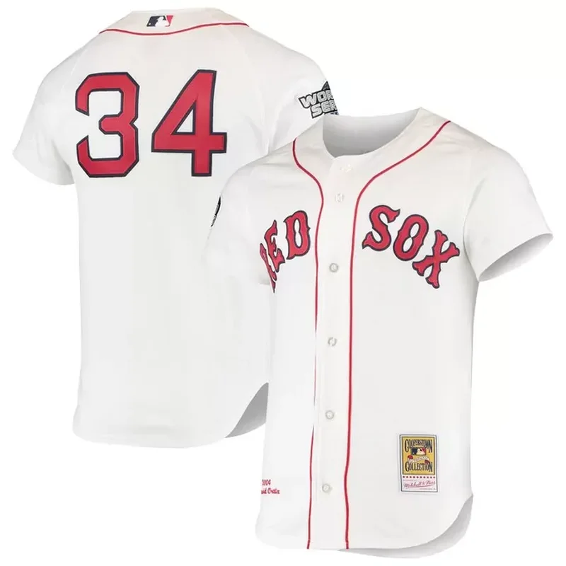 David Ortiz Boston Red Sox 2004 Cooperstown Collection Home Jersey White