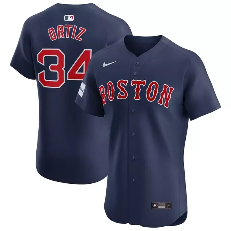 Wade Boggs Boston Red Sox Home Player Jersey White - Image 3