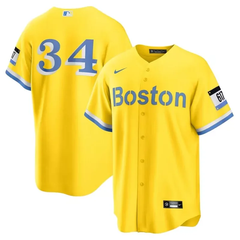 Boston Red Sox Home Custom Jersey White - Image 5