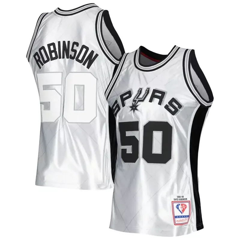David Robinson San Antonio Spurs 1998/99 Classics 75th Anniversary Jersey Platinum
