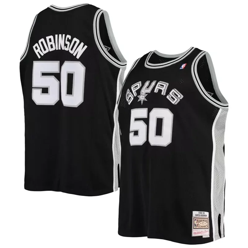 San Antonio Spurs Fast Break Custom Jersey Statement Edition Black - Image 4