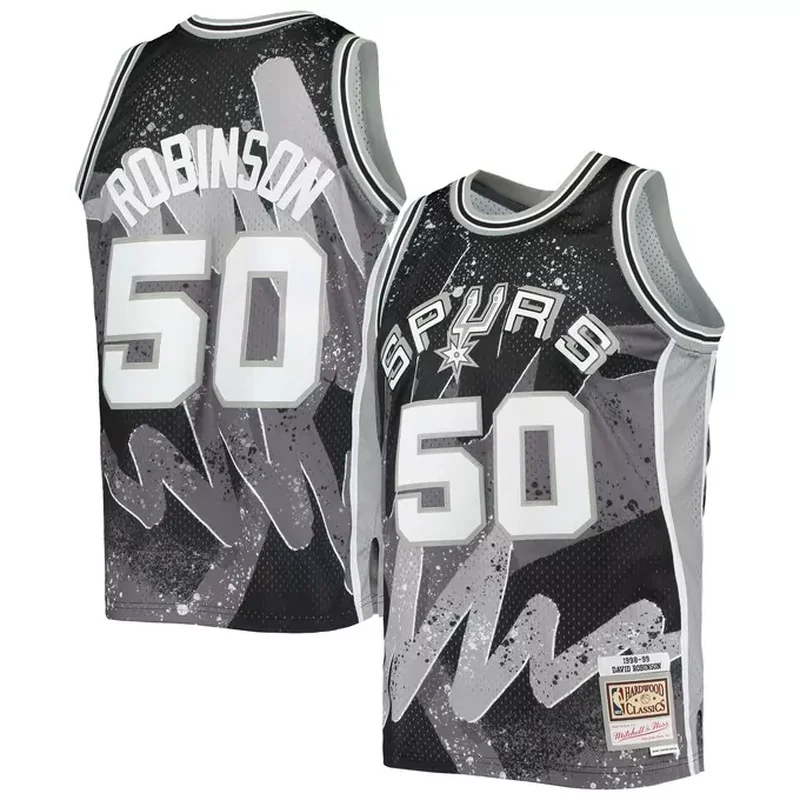 Tony Parker San Antonio Spurs Unisex Hall of Fame Class of 2023 Throwback Jersey Gray - Image 4