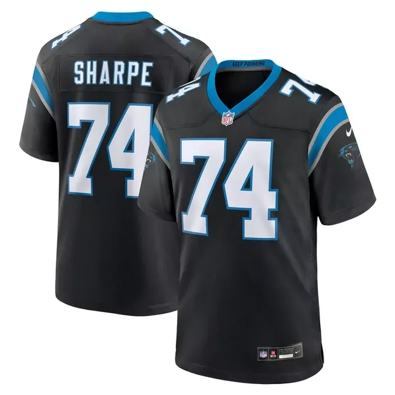 Raequan Williams Carolina Panthers Team Game Jersey Black - Image 2