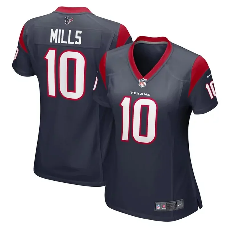 Davis Mills Houston Texans Womens Game Jersey Navy