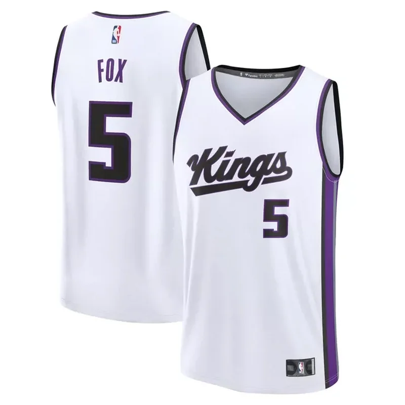 DeAaron Fox Sacramento Kings Fast Break Player Jersey Association Edition White