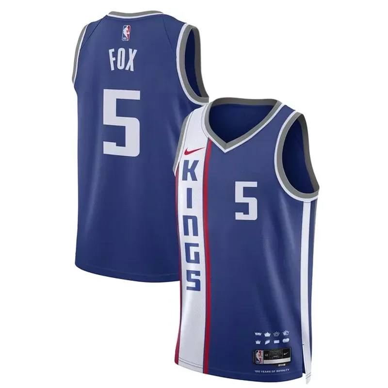 DeAaron Fox Sacramento Kings Unisex 2023/24 Jersey Blue City Edition