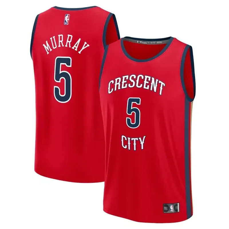 New Orleans Pelicans Womens Fast Break Custom Jersey Navy Icon Edition - Image 4