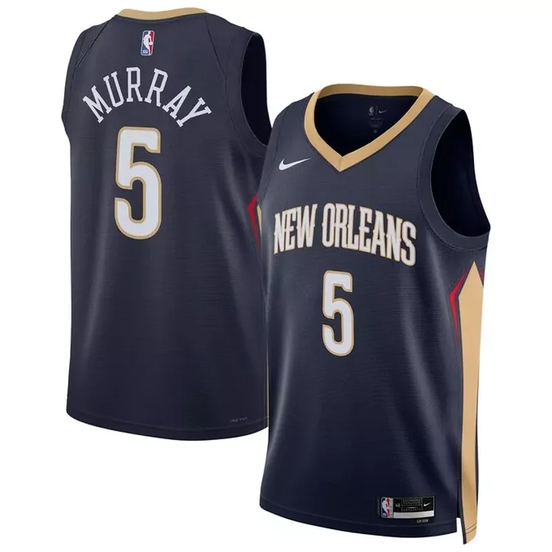 Dejounte Murray New Orleans Pelicans Unisex 2024 Offseason Addition Jersey Navy