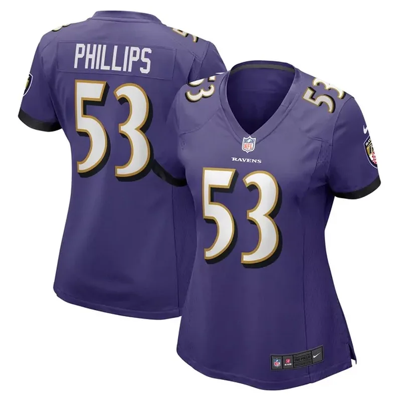DelShawn Phillips Baltimore Ravens Womens Game Player Jersey Purple