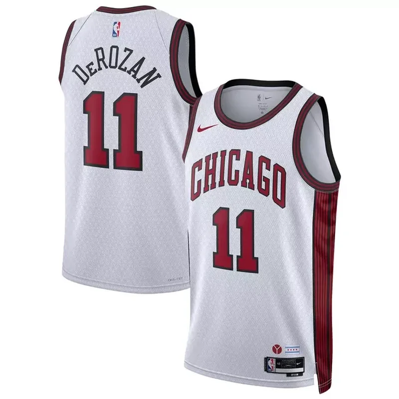 DeMar DeRozan Chicago Bulls Unisex 2022/23 Jersey City Edition White