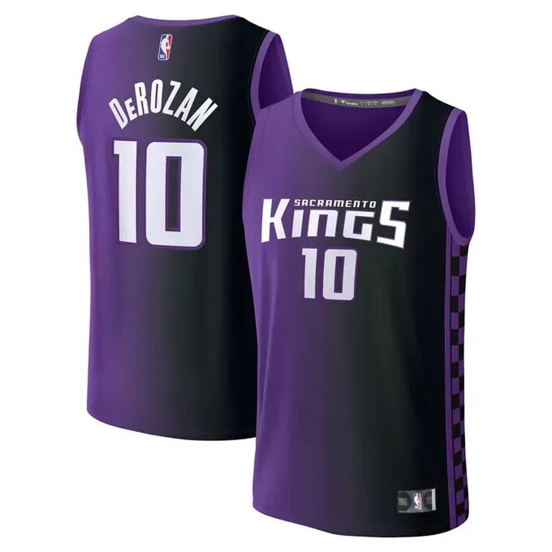 DeMar DeRozan Sacramento Kings Fast Break Player Jersey Association Edition White - Image 5