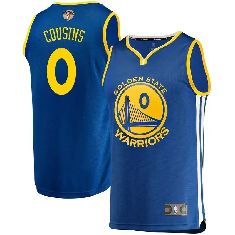 Demarcus Cousins Golden State Warriors 2019 NBA Finals Bound Fast Break Player Jersey Royal 2019